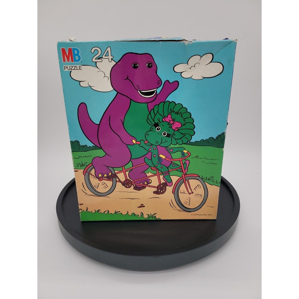 1993 Barney And Baby Bop 24 Piece Puzzle Milton Bradley complete